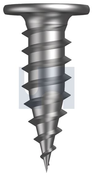 SCREW NEEDLE PNT FLAT TOP PHIL ZINC 10-18 X 16 